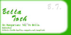 bella toth business card
